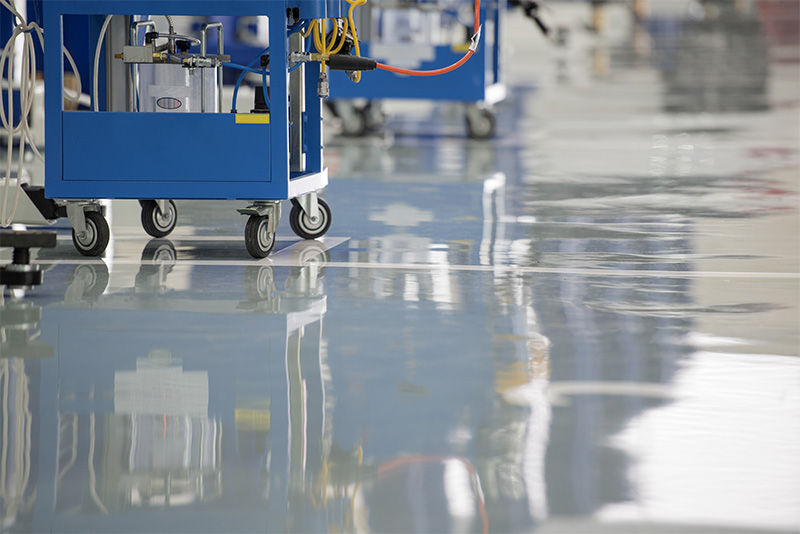 epoxy floor in manufacturing facility