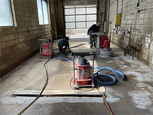 Surface grinding and prep for carwash floor in Aurora, CO