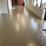 Epoxy floor pet hospital lobby