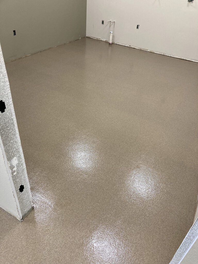 Epoxy floor in animal hospital golden colorado