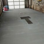 First coat of urethane cement in car wash in aurora co