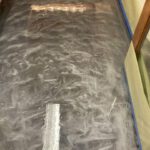 gray and black epoxy flooring