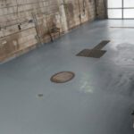 finished urethane cement in car wash