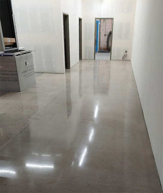 Polished concrete floor in Denver CO