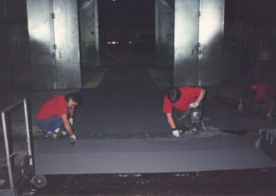 installing urethane cement floor in Denver