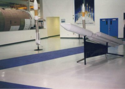epoxy flooring install in Lockheed Martin facility