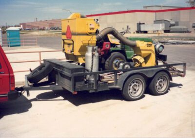 John Deere tractor mounted shotblaster