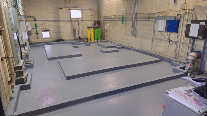 industrial laboratory floor