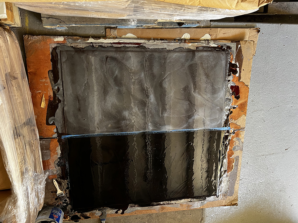 Epoxy floor in an office