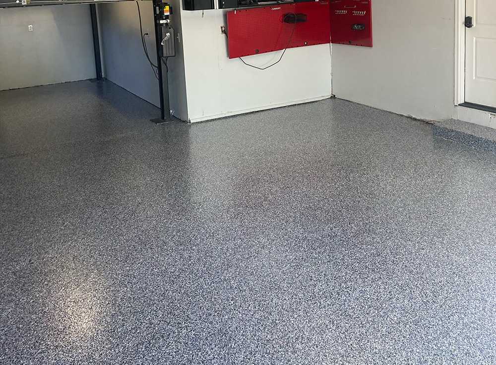 Epoxy floor in an office