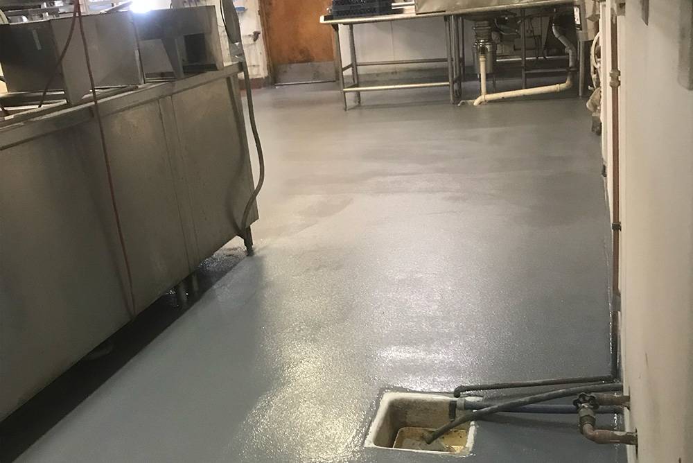 Warehouse epoxy floor