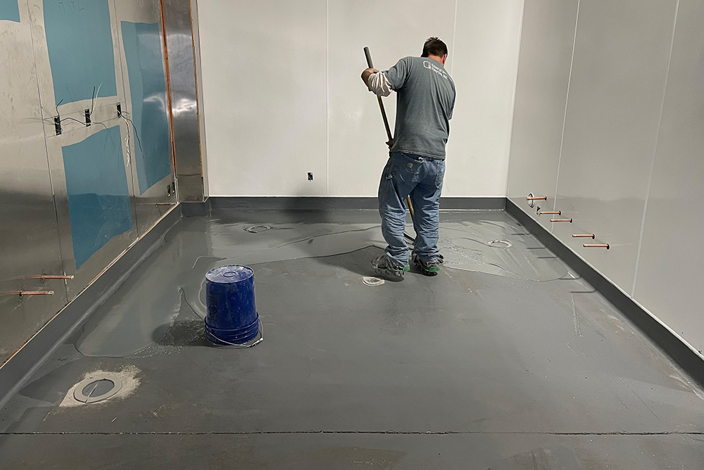 Installing an epoxy floor in Denver, CO